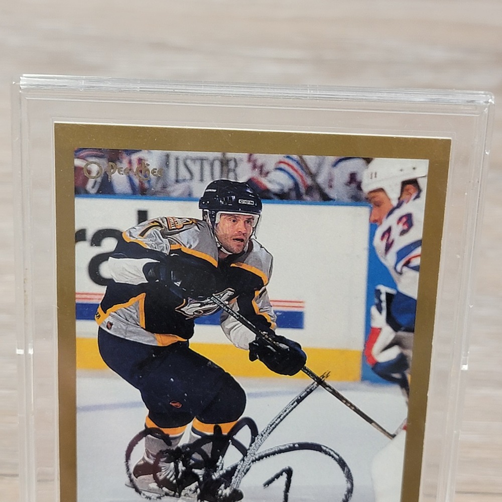 Cliff Ronning 1998 99 Nashville Predators O Pee Chee Autographed Hockey Card - Picture 4 of 6
